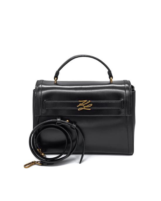 25FW 칼라거펠트 크로스백 A4W30099 999 black gold NERO