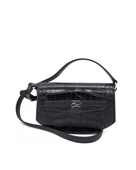 25FW 칼라거펠트 크로스백 A4W30135 994 black nickel NERO
