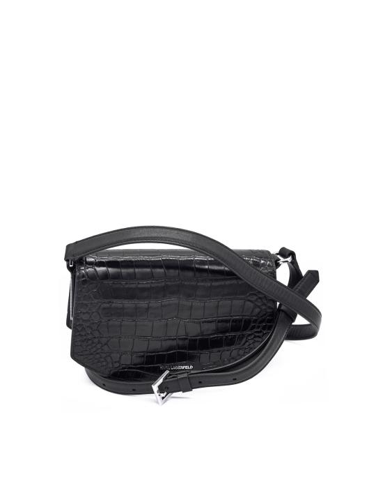 25FW 칼라거펠트 크로스백 A4W30135 994 black nickel NERO - KARL LAGERFELD