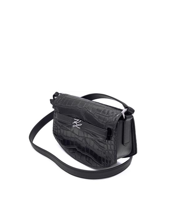25FW 칼라거펠트 크로스백 A4W30135 994 black nickel NERO - KARL LAGERFELD
