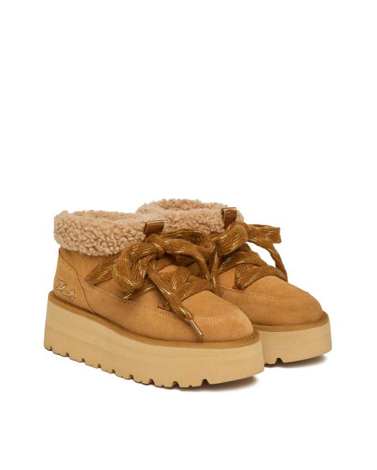 25FW 칼라거펠트 부츠 KL48632 5T2 Tofee Suede MARRONE CHIARO - KARL LAGERFELD