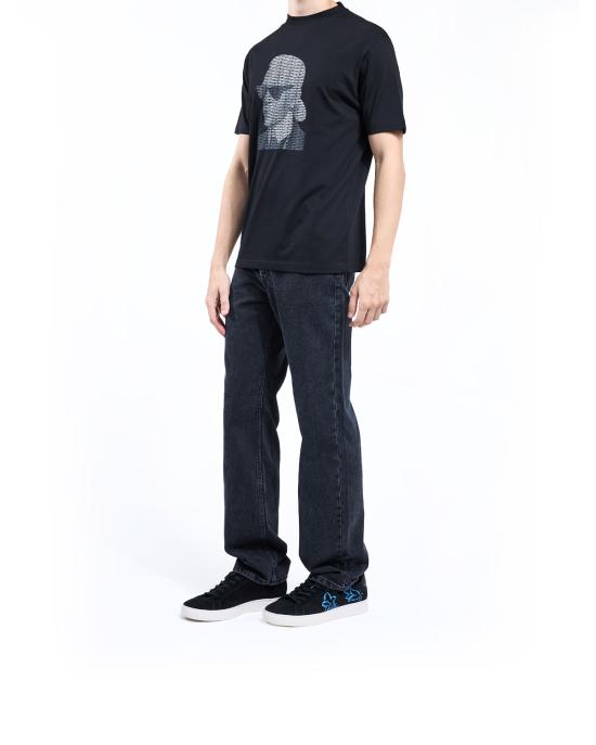 25FW 칼라거펠트 반팔 티셔츠 755144 554225 990 NERO - KARL LAGERFELD