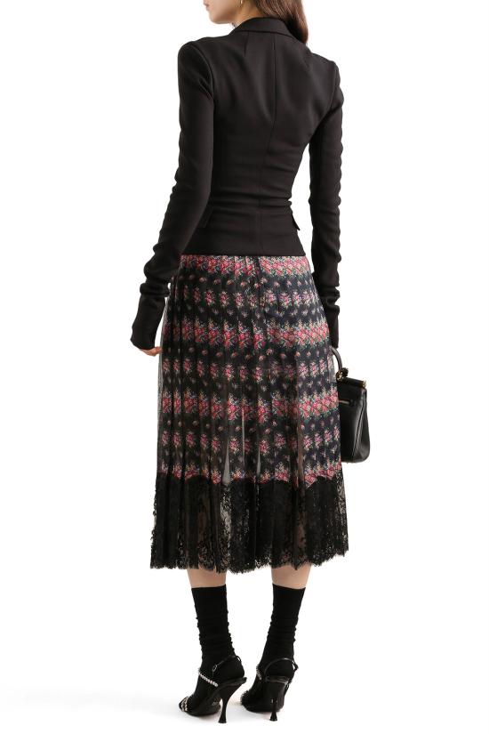 26SS 돌체앤가바나 미디 스커트 F4DB4TFSSLB HN5XK Mazzolini fiori fner - DOLCE & GABBANA