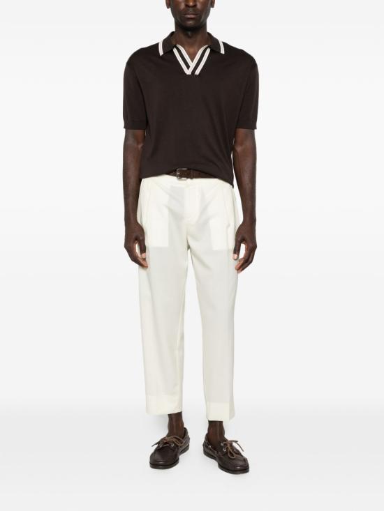 26SS 파올로페코라 폴로 티셔츠 A031F200 2345 Brown - PAOLO PECORA