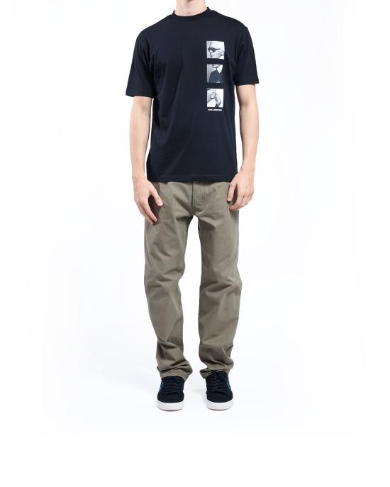 25FW 칼라거펠트 반팔 티셔츠 755139 554225 990 NERO - KARL LAGERFELD