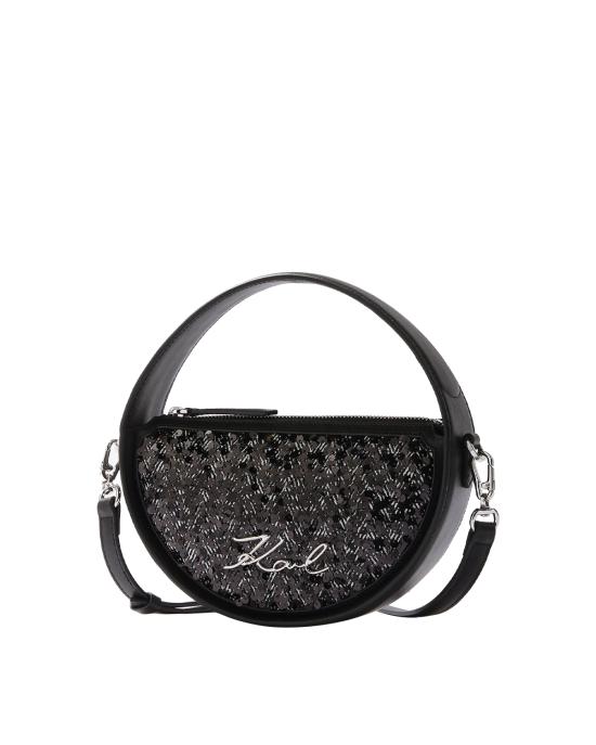 25FW 칼라거펠트 크로스백 A4W30105 8915 herringbone sequins NERO MULTI - KARL LAGERFELD