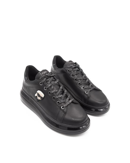 25FW 칼라거펠트 스니커즈 KL62630 00X black lthr mono NERO - KARL LAGERFELD