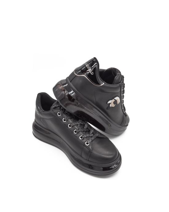 25FW 칼라거펠트 스니커즈 KL62630 00X black lthr mono NERO - KARL LAGERFELD