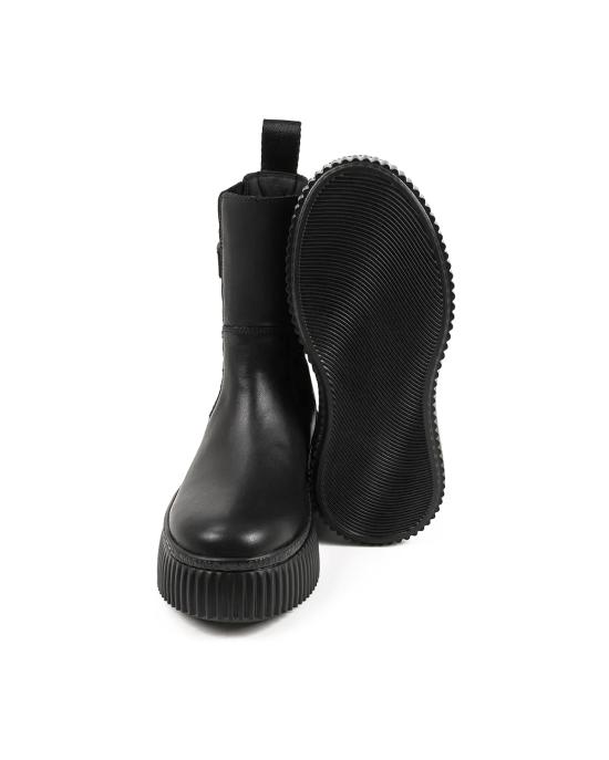 25FW 칼라거펠트 부츠 KL42365 000 black leather NERO - KARL LAGERFELD