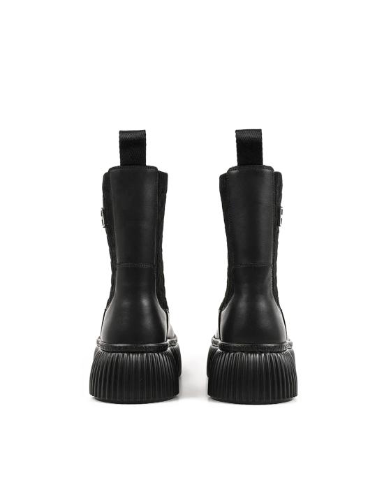 25FW 칼라거펠트 부츠 KL42365 000 black leather NERO - KARL LAGERFELD