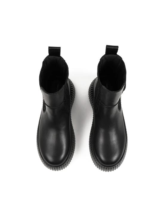 25FW 칼라거펠트 부츠 KL42365 000 black leather NERO - KARL LAGERFELD