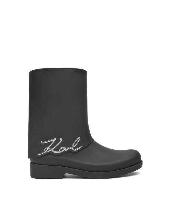 25FW 칼라거펠트 부츠 KL47064 V00 black rubber NERO