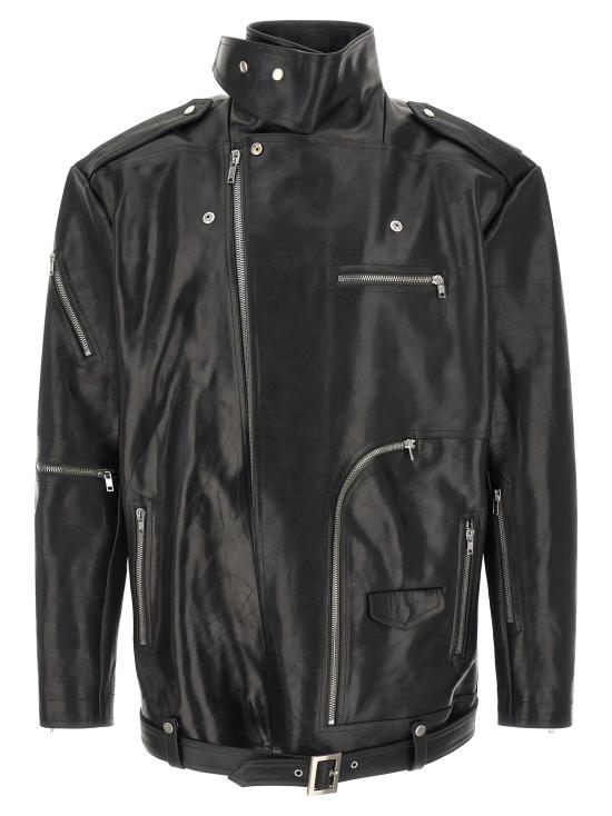 26SS 릭 오웬스 가죽 자켓 RU01F2773LGB09 Black