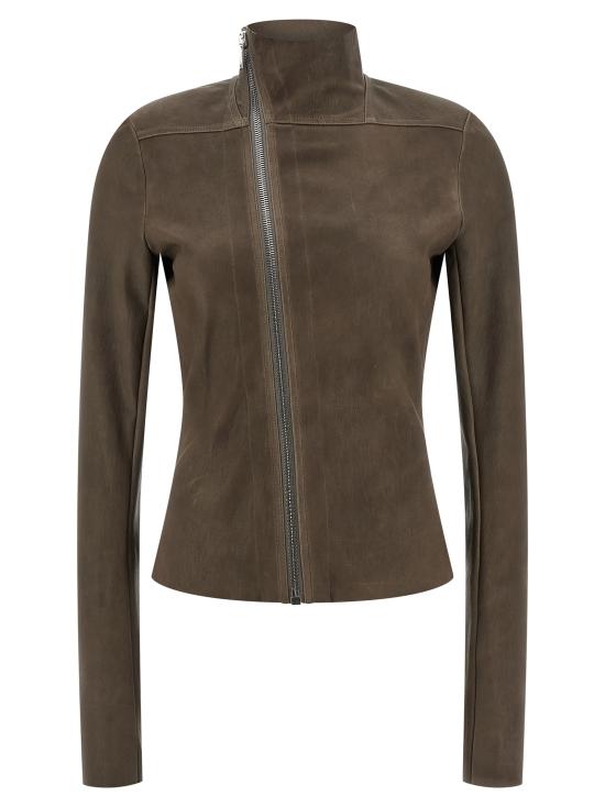 26SS 릭 오웬스 가죽 자켓 RP01F6701LSV34 Brown