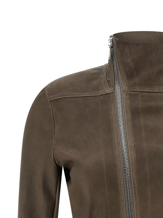 26SS 릭 오웬스 가죽 자켓 RP01F6701LSV34 Brown - RICK OWENS