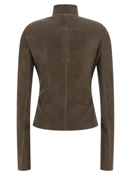 26SS 릭 오웬스 가죽 자켓 RP01F6701LSV34 Brown - RICK OWENS