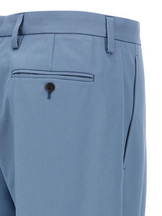 26SS 프라다 스트레이트 팬츠 P207KSOOO10YPF0154 Light Blue - PRADA