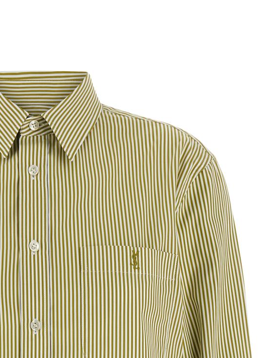 26SS 생로랑 블라우스 861080Y260D3302 Green - SAINT LAURENT