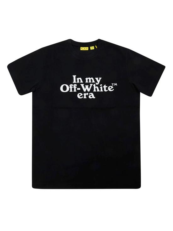 26SS [키즈] 오프화이트 티셔츠 44BAA002S26J007 001 NERO