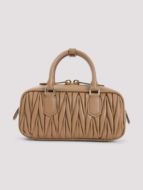  미우미우 토트백 5BB142VOONAN88F098L Camel - MIU MIU