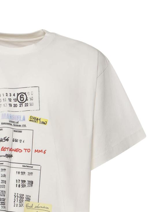 26SS MM6 메종마르지엘라 반팔 티셔츠 SH0GC0070M20170101 Beige - MM6 MAISON MARGIELA