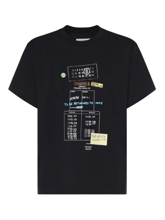 26SS MM6 메종마르지엘라 반팔 티셔츠 SH0GC0070M20170900 Black