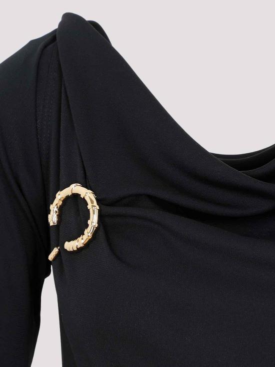  랑방 미디 스커트 RWDR00044792P2310 Black - LANVIN