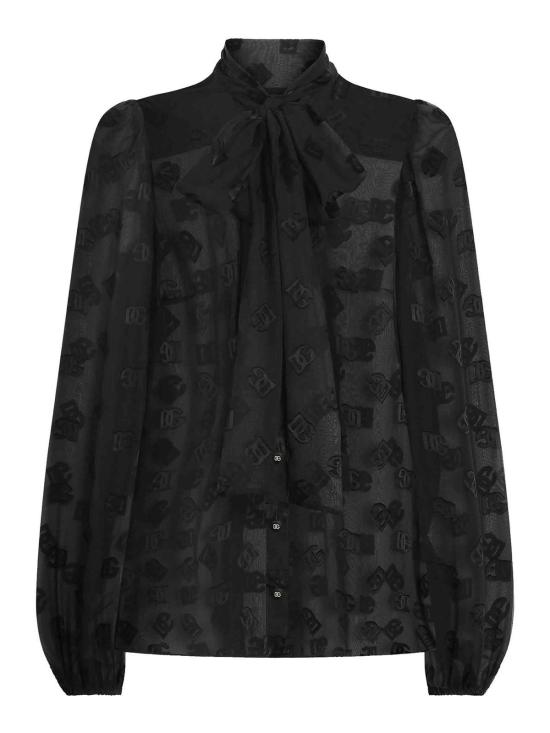 25FW 돌체앤가바나 블라우스 F5Q44TFJTBRN0000 Black