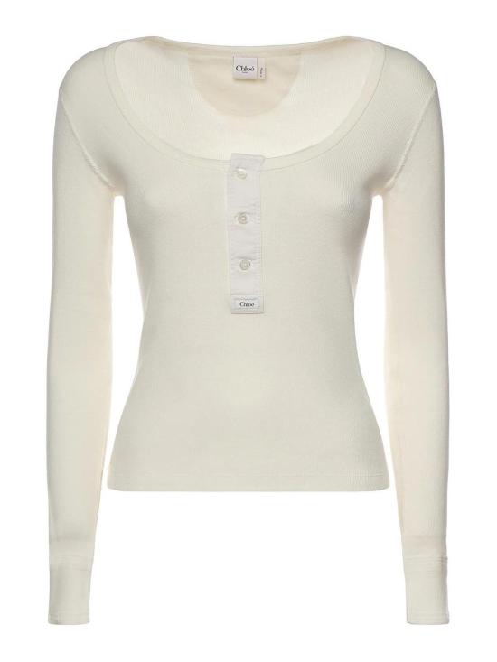 26SS 끌로에 긴팔 티셔츠 CH26SJH29185107 White