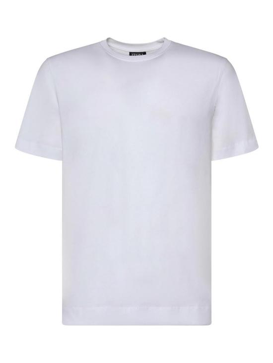 26SS 에르메네질도제냐 반팔 티셔츠 UH360A3H765NL001 White