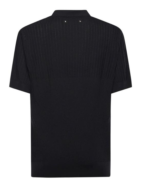 26SS 골든구스 폴로 티셔츠 GMP01412P00240090100 Black - GOLDEN GOOSE