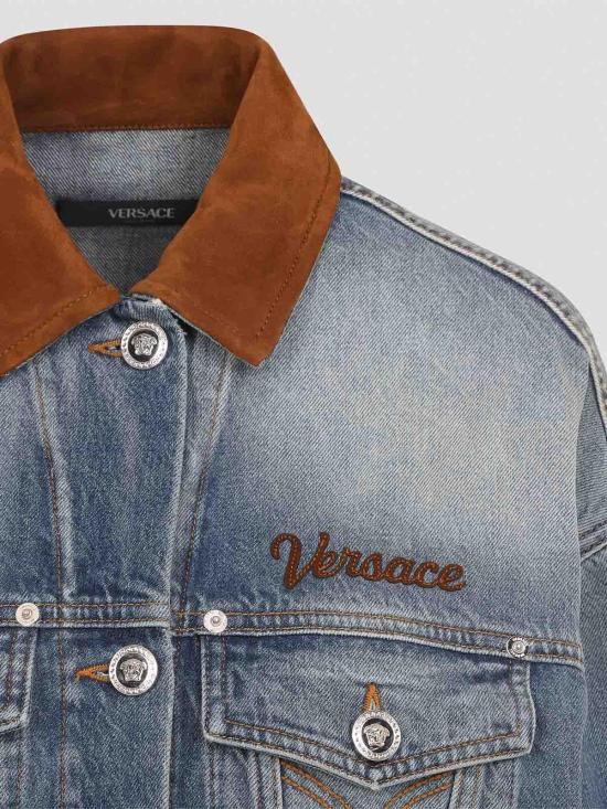 26SS 베르사체 미디 스커트 10226941A167511D800 Medium Wash - VERSACE