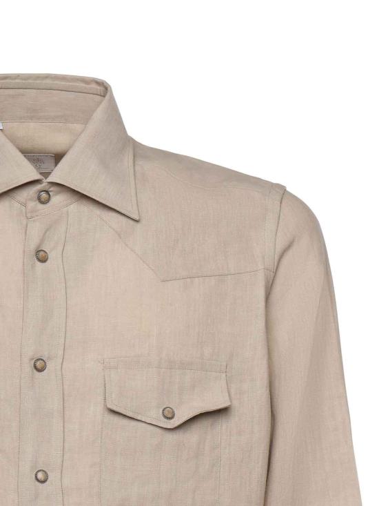 26SS 일레븐티 긴팔 셔츠 M75CAMK02TES0I13902NN Light Beige - ELEVENTY