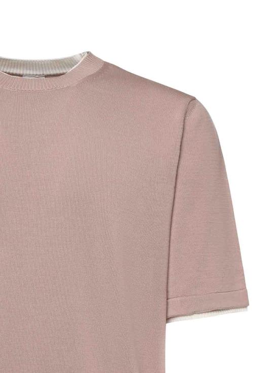 26SS 일레븐티 반팔 티셔츠 M76MAGM31MAG0M0152601 Pink - ELEVENTY