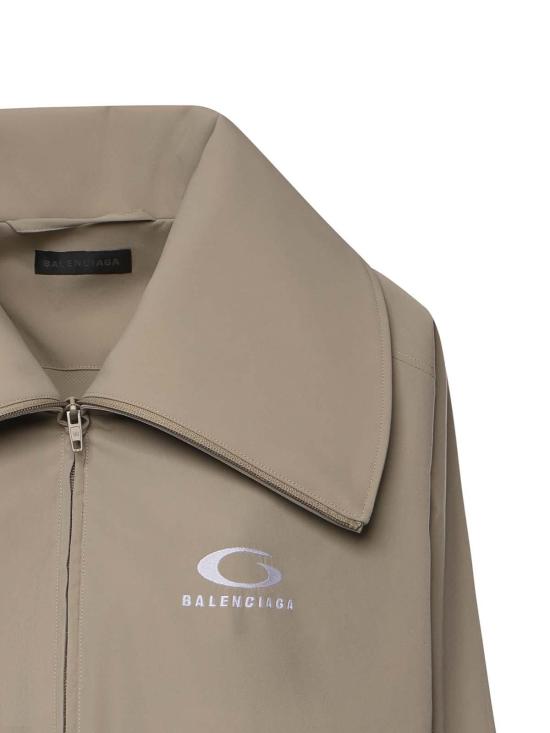 26SS 발렌시아가 루프 스포츠 아이콘 로고 트랙 수트 자켓 857673TRO319577 Beige - BALENCIAGA