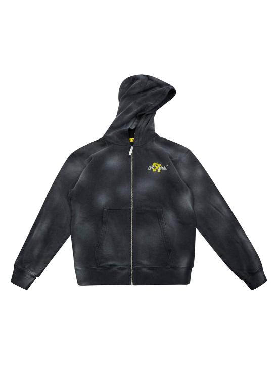 26SS [키즈] 오프화이트 티셔츠 44BBE001S26F004 010 NERO