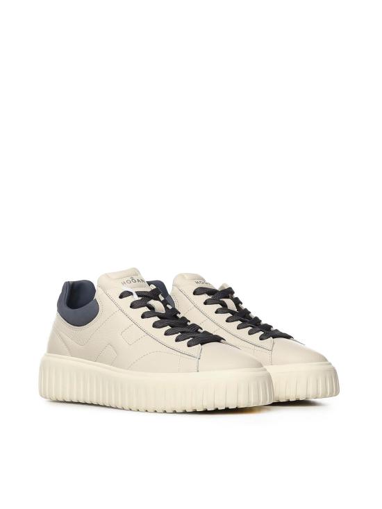 26SS 호간 H 스트라이프 스니커즈 HXM6450FC60UXL826K White - HOGAN