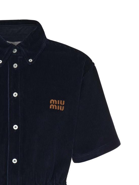 26SS 미우미우 숏팬츠 MF613318SZF0008 Blue - MIU MIU