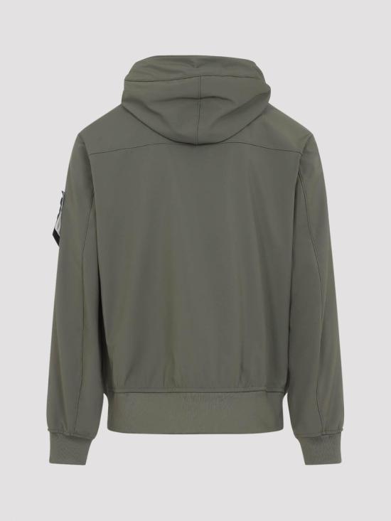 26SS 스톤 아일랜드 와펜패치 소프트쉘 후드 자켓 L1S154100118S0A22V005G Green - STONE ISLAND
