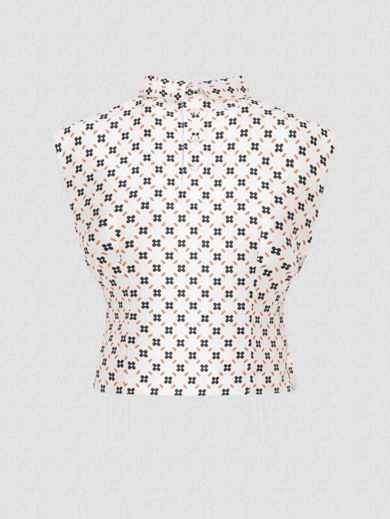  랑방 민소매 티셔츠 RWTO03055683E23002 White - LANVIN