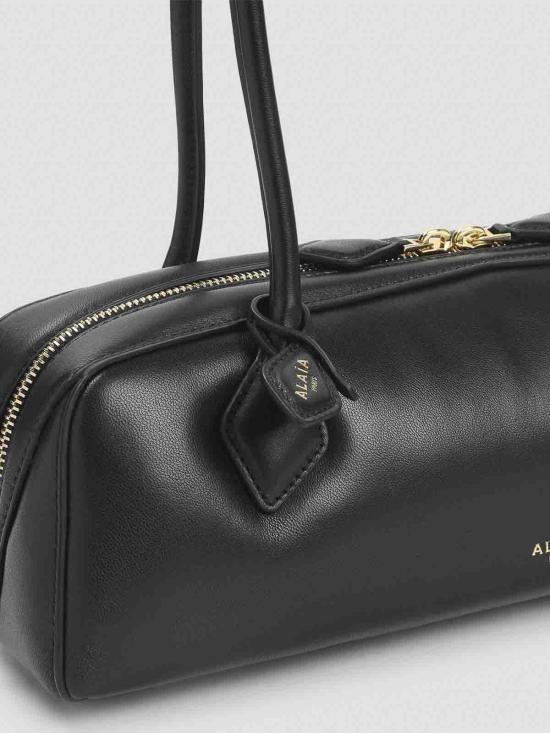 26SS 알라이아 르 테켈 미디움 레더 숄더백 AA1S06033I152999 Black - ALAIA