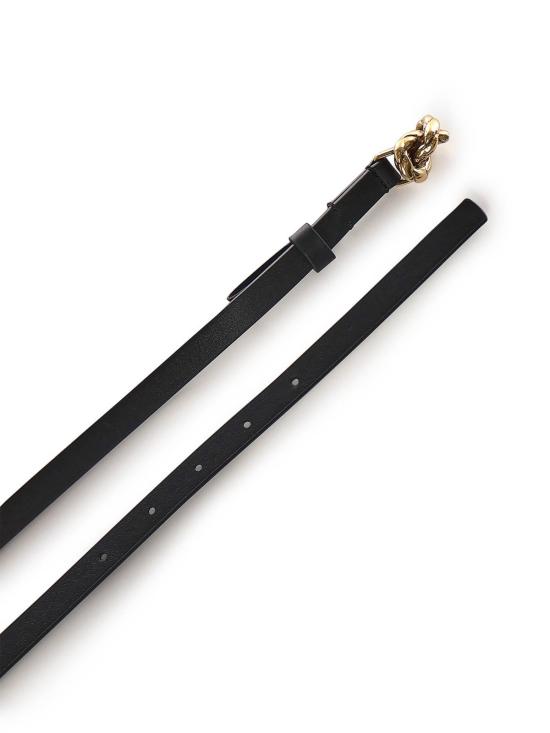 26SS 보테가베네타 레귤러 벨트 855235VALKO1019 Black - BOTTEGA VENETA