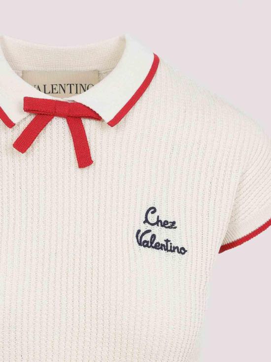 26SS 발렌티노 가라바니 폴로 티셔츠 8B3KC66T9JVBRS White - VALENTINO GARAVANI