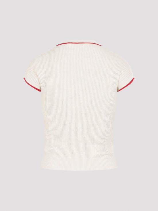 26SS 발렌티노 가라바니 폴로 티셔츠 8B3KC66T9JVBRS White - VALENTINO GARAVANI