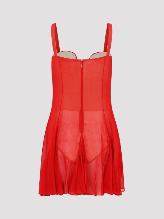  넨시 도자카 숏팬츠 NDAW23DR168 Red - NENSI DOJAKA