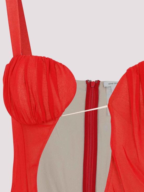  넨시 도자카 숏팬츠 NDAW23DR168 Red - NENSI DOJAKA