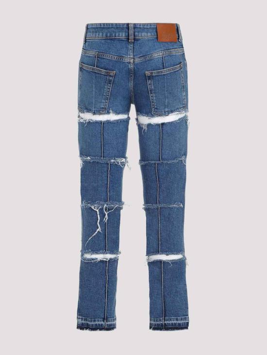  알렉산더 맥퀸 스트레이트 팬츠 757137QMACH4164 Blue - ALEXANDER MCQUEEN