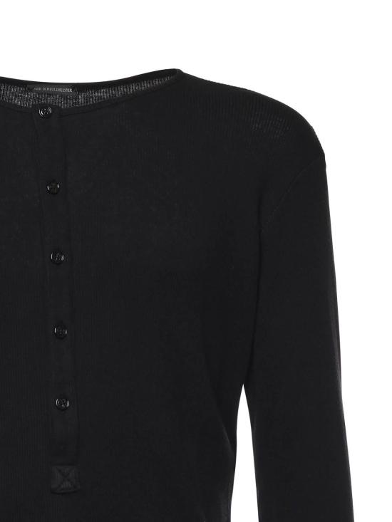 26SS 앤 드뮐미스터 민소매 티셔츠 B0013820FA659099 Black - ANN DEMEULEMEESTER