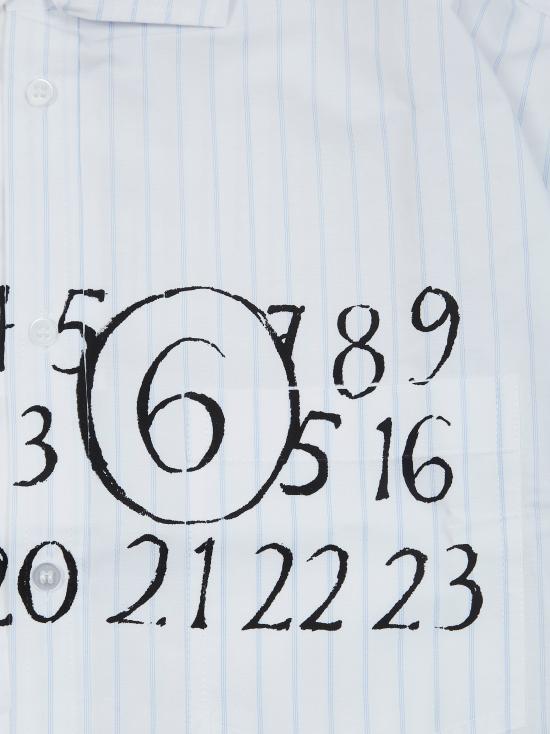 26SS [키즈] MM6 메종마르지엘라 셔츠 M60947 MM07H M6C44 BIANCO - MM6 MAISON MARGIELA