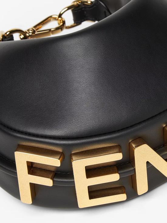 26SS 펜디 펜디그라피 미니 호보백 8BS081A5DY F1HEJ Black - FENDI